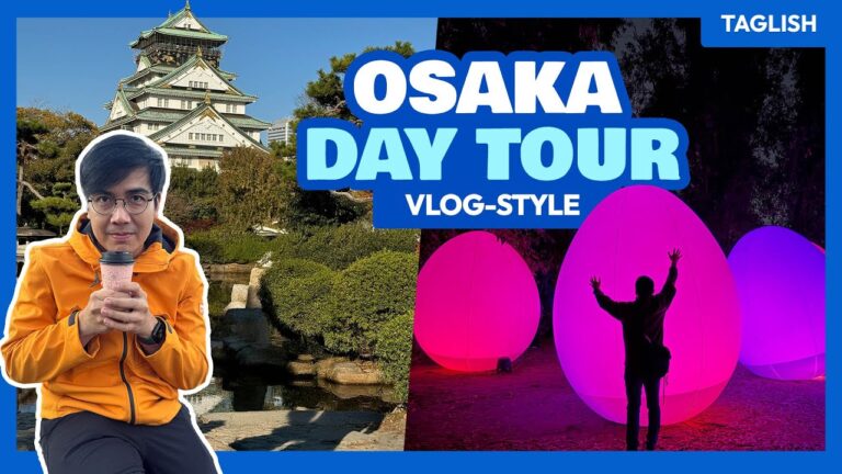 Vlog: OSAKA Day Tour (Cup Noodle Museum, Osaka Castle, Shitennoji Temple & teamLab Botanical Garden)