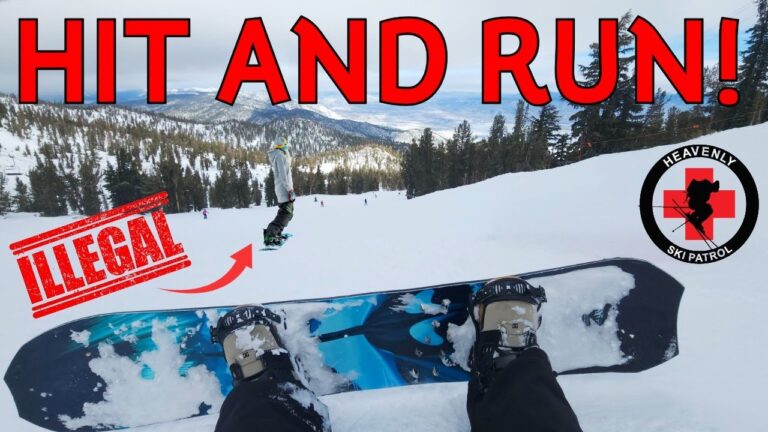 Snowboarder HIT & RUN! – That’s ILLEGAL | Heavenly Ski Resort Incident