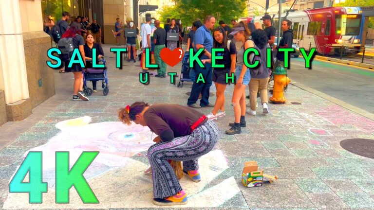 Salt Lake City Main Street Walk, Utah USA 4K – UHD