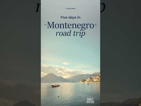 Montenegro Road Trip: The Route, Stop by Stop #shorts
